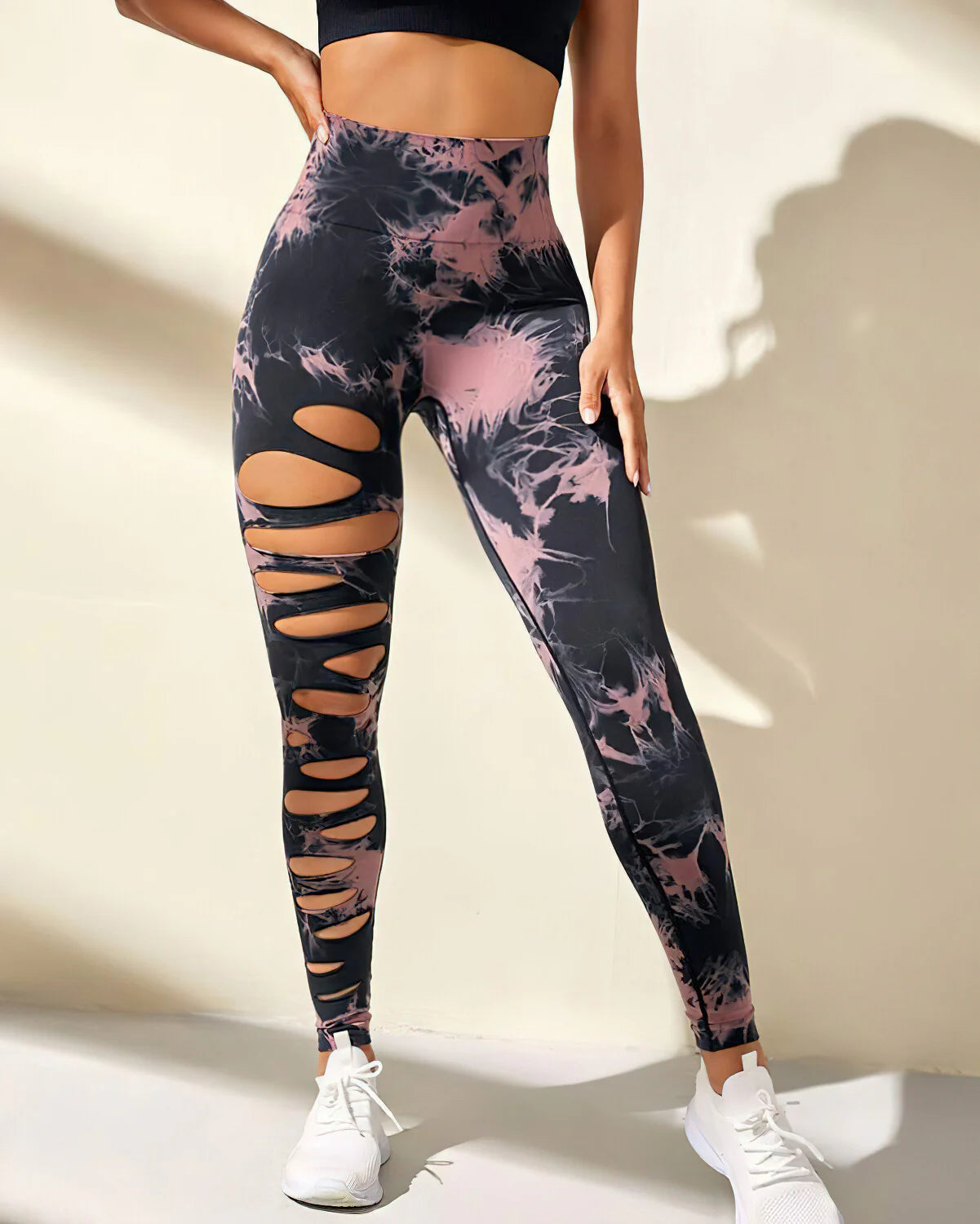 Teal Tempest Seamless Sculpting Leggings - Rose Noir